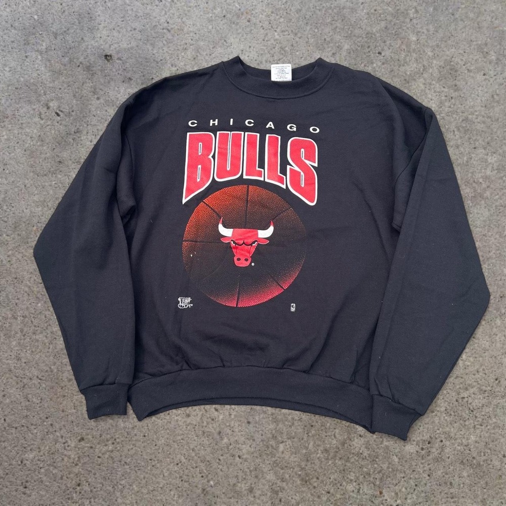 Vintage 90s Chicago Bulls NBA Crewneck Sweatshirt Graphic Basketball Mens XL